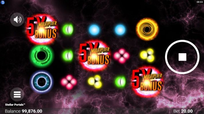 Scatter symbols triggers the free spins bonus feature