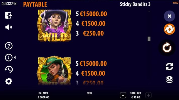 Sticky Bandits 3 Most Wanted :: Wild Symbol Rules