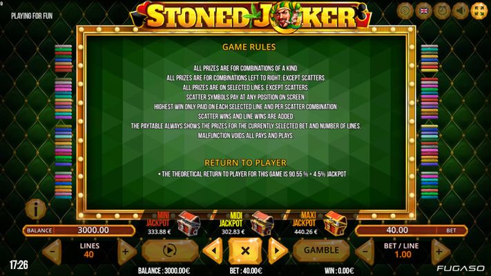 Stoned Joker :: General Game Rules