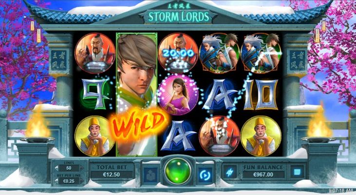 Storm Lords :: A four of a kind win