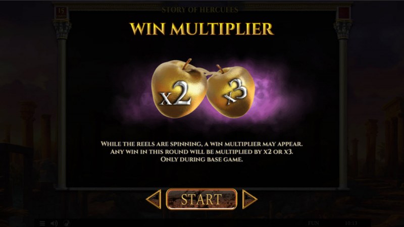 Story of Hercules 15 Lines :: Win Multiplier
