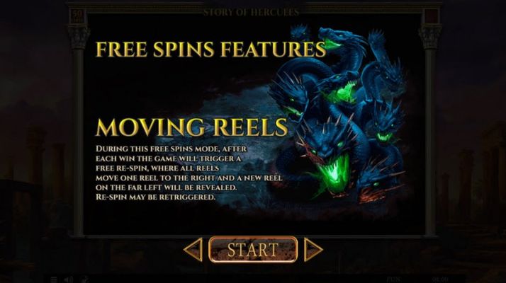 Story of Hercules :: Moving Reels Free Spins