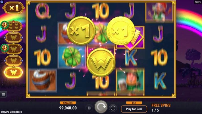 Collect gold coins during free spins for enchanced game play