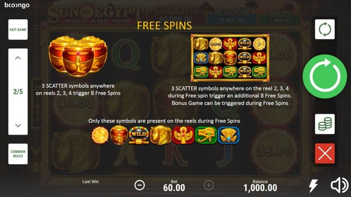 Free Spin Feature Rules