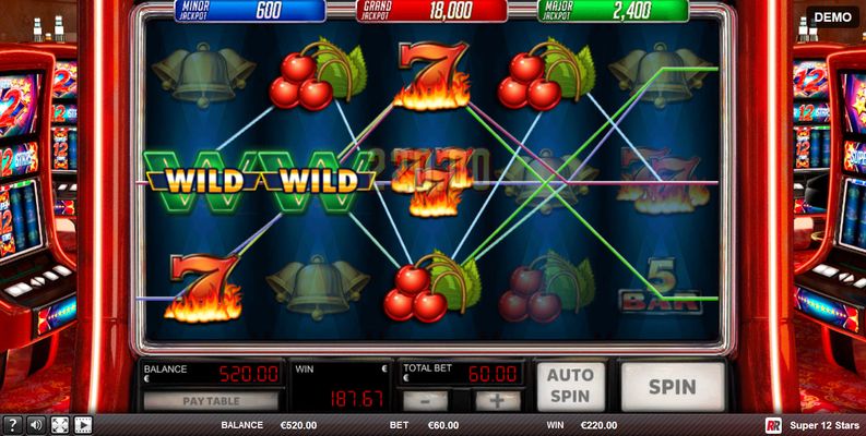 Multiple winning paylines