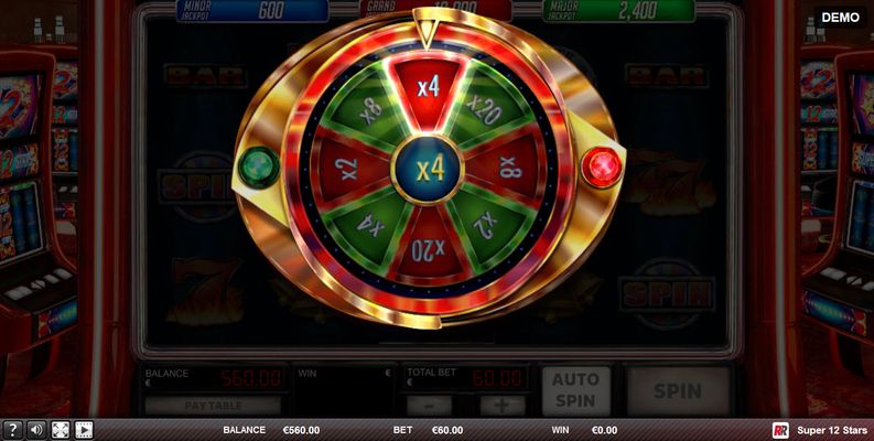 Super 12 Stars :: Spin the wheel to win a bet multiplier