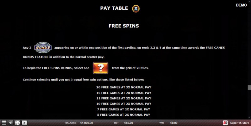 Free Spins Rules