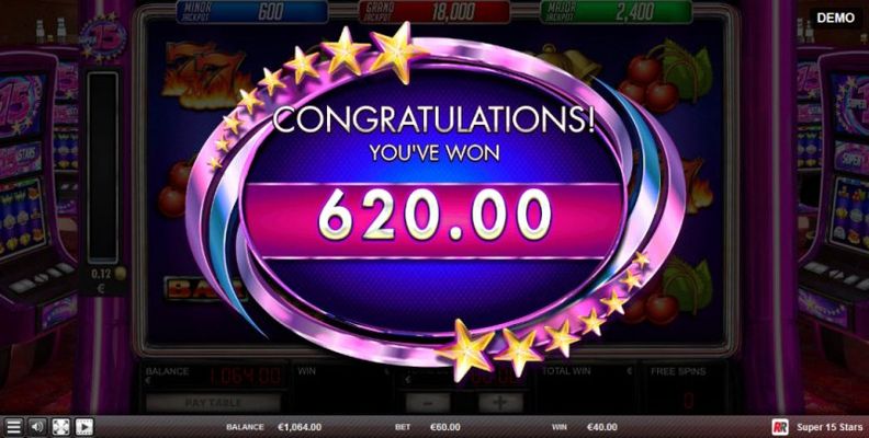 Total free spins payout