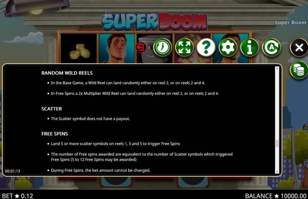 Super Boom :: Feature Rules