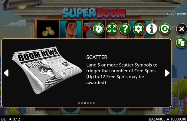 Super Boom :: Scatter Symbol Rules