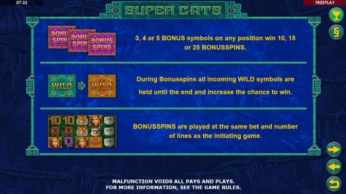 Free Spins Rules