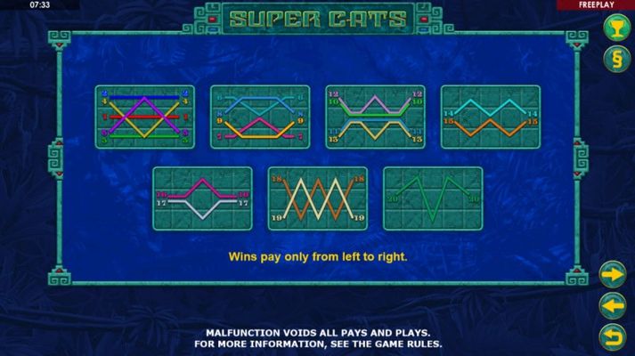 Super Cats :: Paylines 1-20