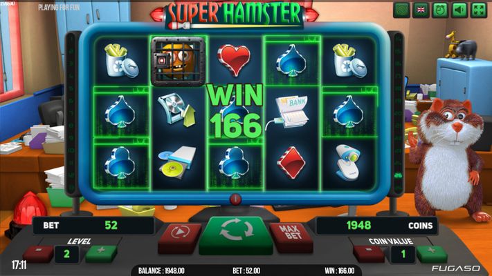 Super Hamster :: Multiple winning paylines