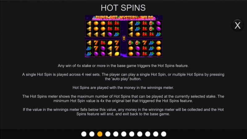 Hot Spins feature