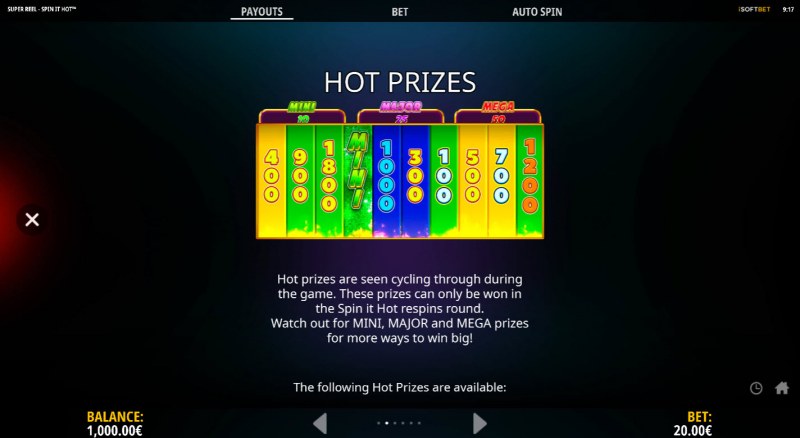Super Reel Spin It Hot :: Hot Prizes