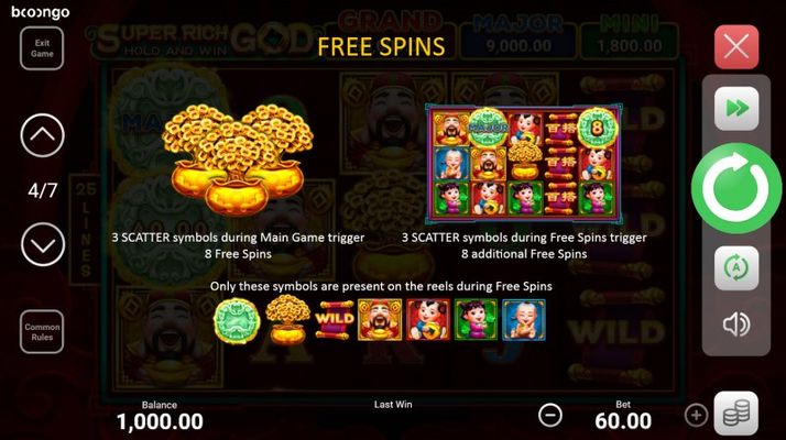 Free Spin Feature Rules