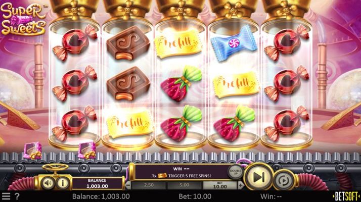 Scatter symbols triggers the free spins feature