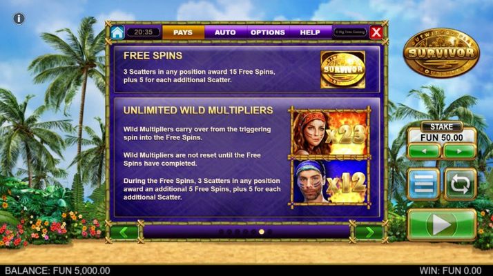 Free Spins Rules