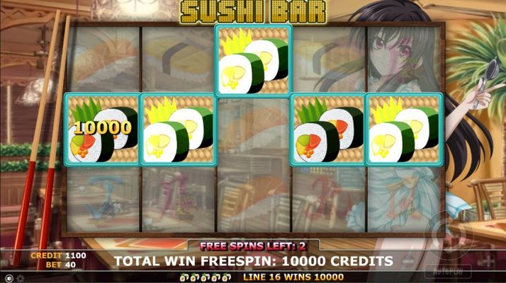 Sushi Bar :: Free Spins Game Board