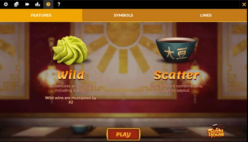 Sushi House :: Wild and Scatter Rules