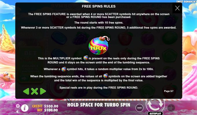 Free Spins Rules