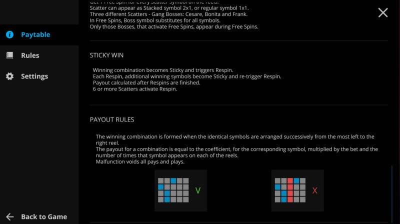 Payout Rules