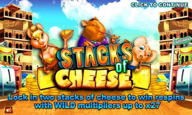 Lock in two stacks of cheese to win respins with wild multipliers up to x27