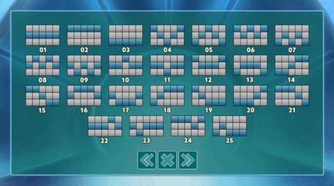 Payline Diagrams 1-25