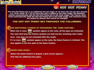 Hot Hot Penny game rules
