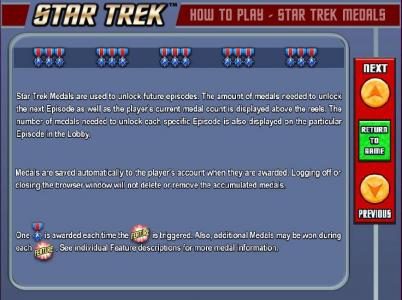 How to play - Star Trek Medals