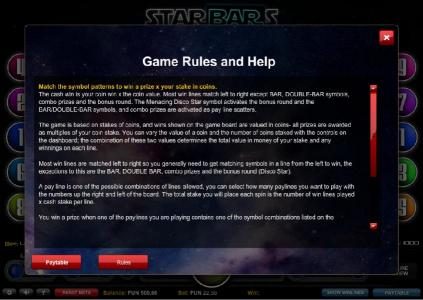 Game Rules and Help - Part 1