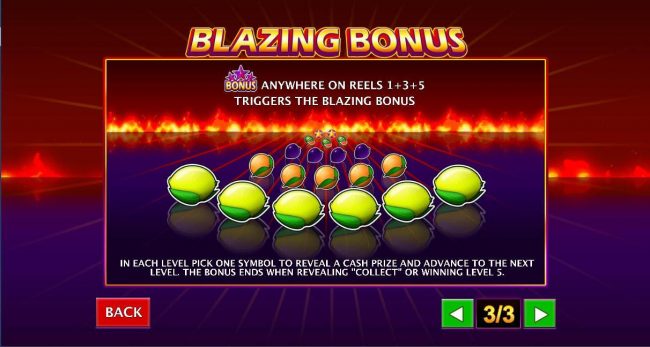 Blazing Bonus Rules