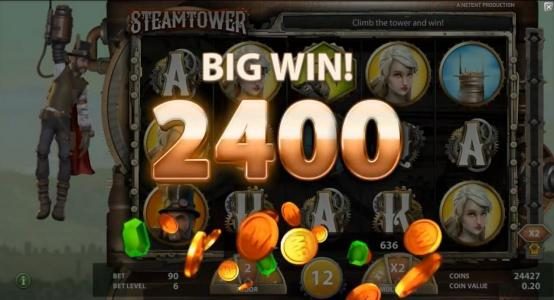 A 2400 coin Big Win!