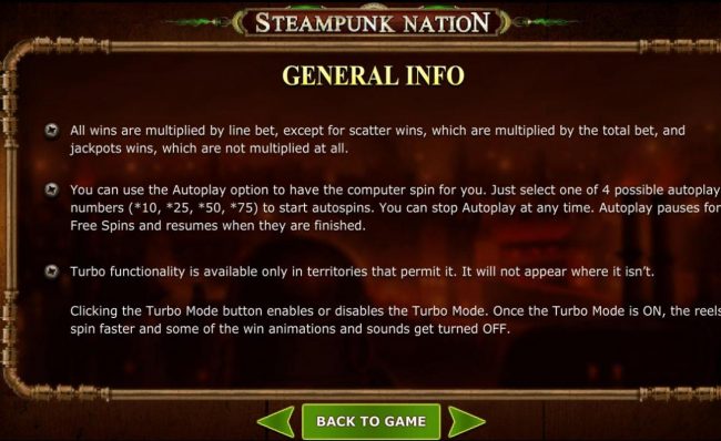 General Game Rules - continued