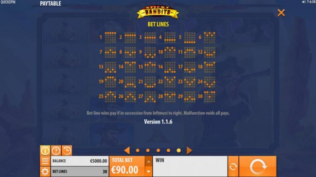 Bet Lines 1-30