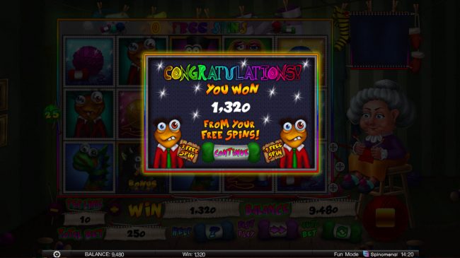 Total Free Spins Payout