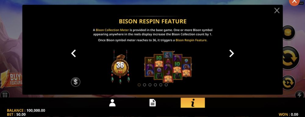 Bison Respin Feature