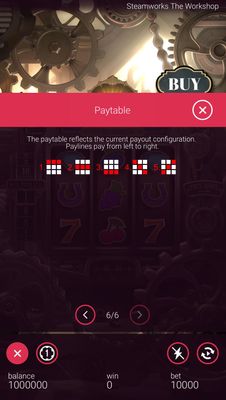 Paylines 1-5
