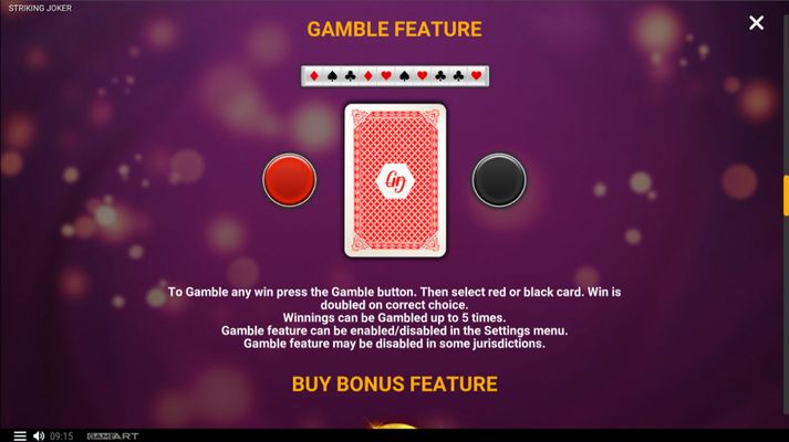 Red or Black Gamble Feature
