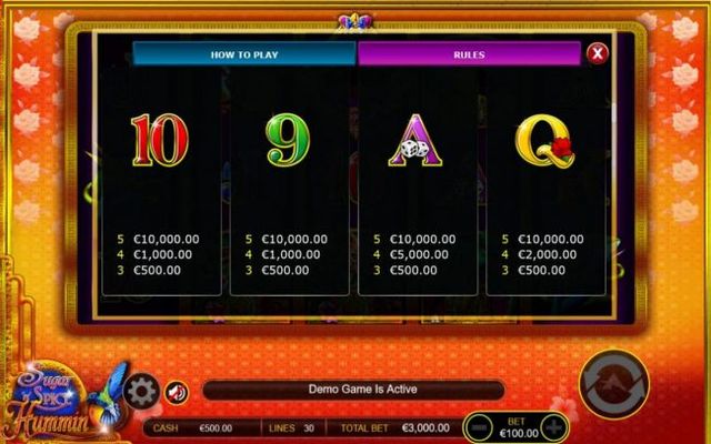 Low value game symbols paytable