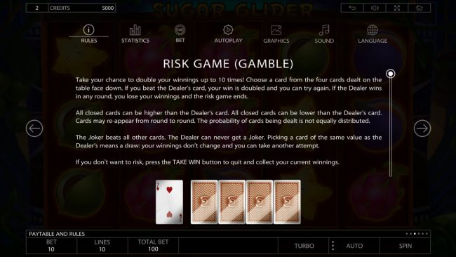 Gamble Feature Game Board