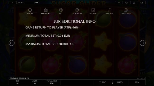 Theoretical Return To Player (RTP)