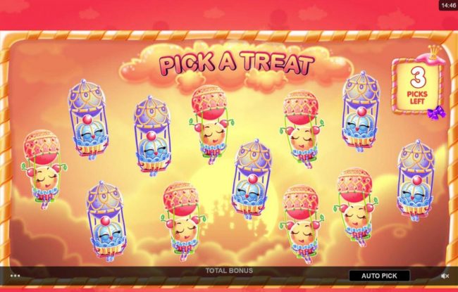 Pick a Treat to reveal a cash prize