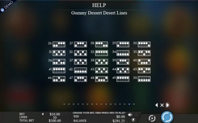 Gummy Dessert Desert Pay Lines 26-50