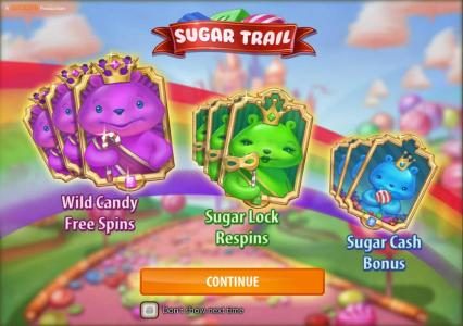 features include wild candy free spins, sugar lock respins and sugar cash bonus