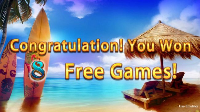 8 Free Spins Awarded