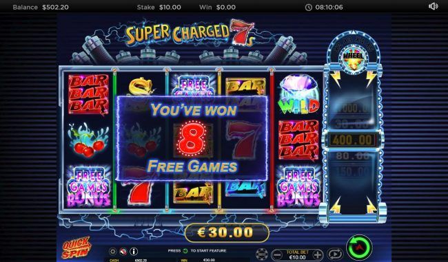 Scatter win triggers the free spins feature