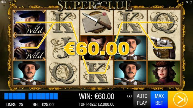 Multiple winning paylines