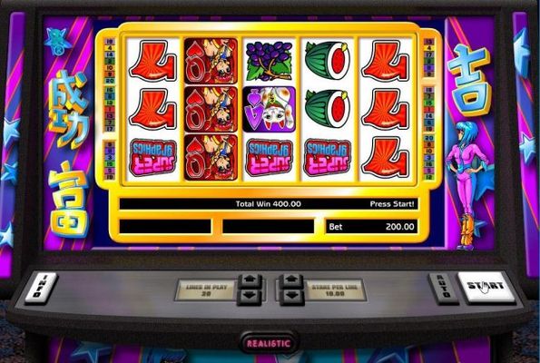 The reels are turn upside down during the free spins feature.