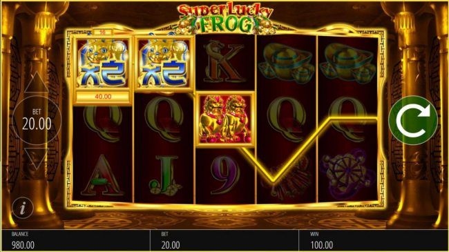 Wild multipliers triggers a 100.00 jackpot